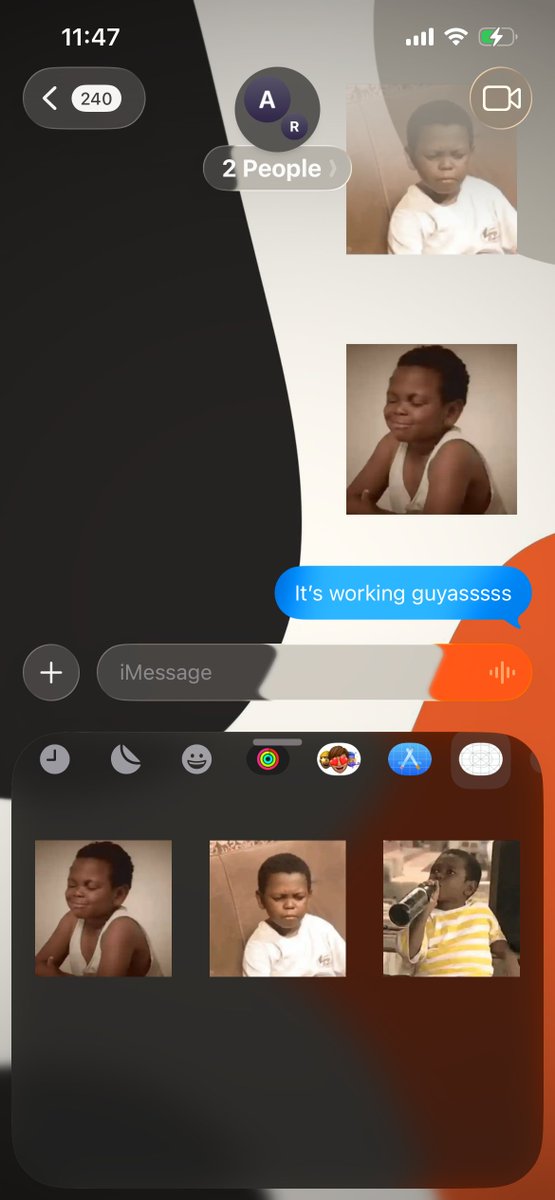me_ArnoldD's tweet photo. I'm building a Naija iMessage sticker pack and I think it could add more fun to how we communicate 🇳🇬 https://t.co/cu1vLCF8uU