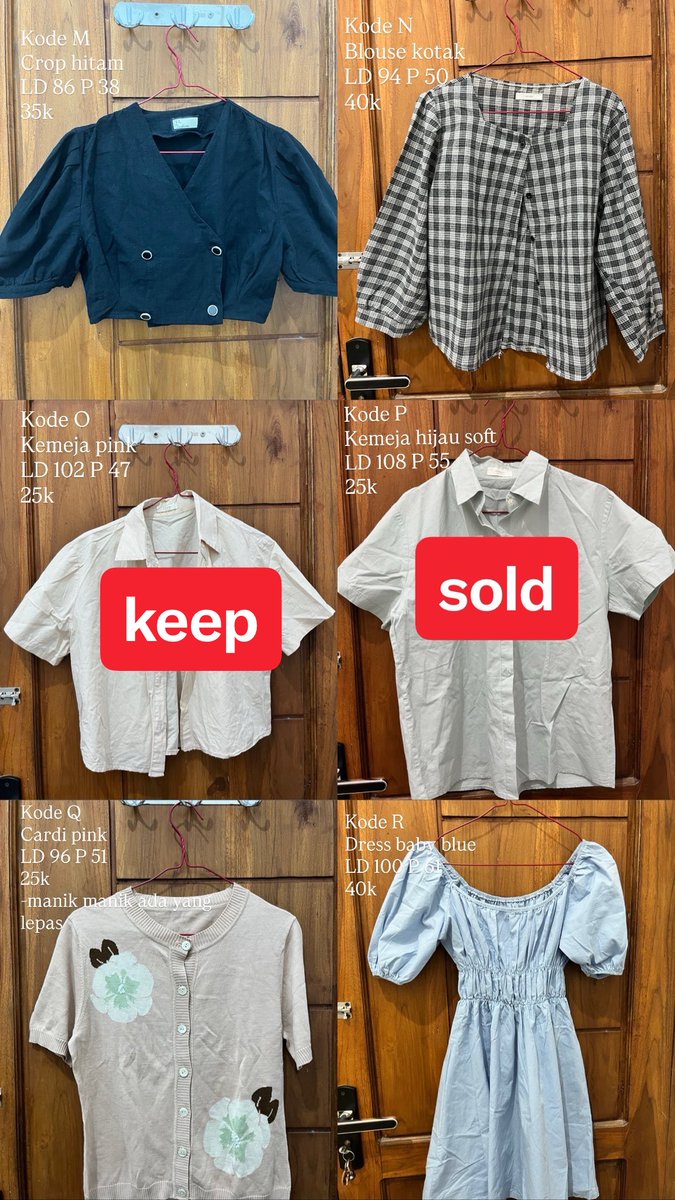 itsfasamu's tweet photo. preloved like new (cuma 1 aja yang ada minusnya) ! bahan enak, adem, lembut ada! start 25-60k aja!
kemeja, blouse, outer, cardigan, dress, celana. ada yang brand
oren &amp; cod ✅ (harga +adm 18%)
adm kecil/no adm bisa split pay (dijamin amanah)
pengiriman dari surabaya, jawa timur https://t.co/4m47JaMumS
