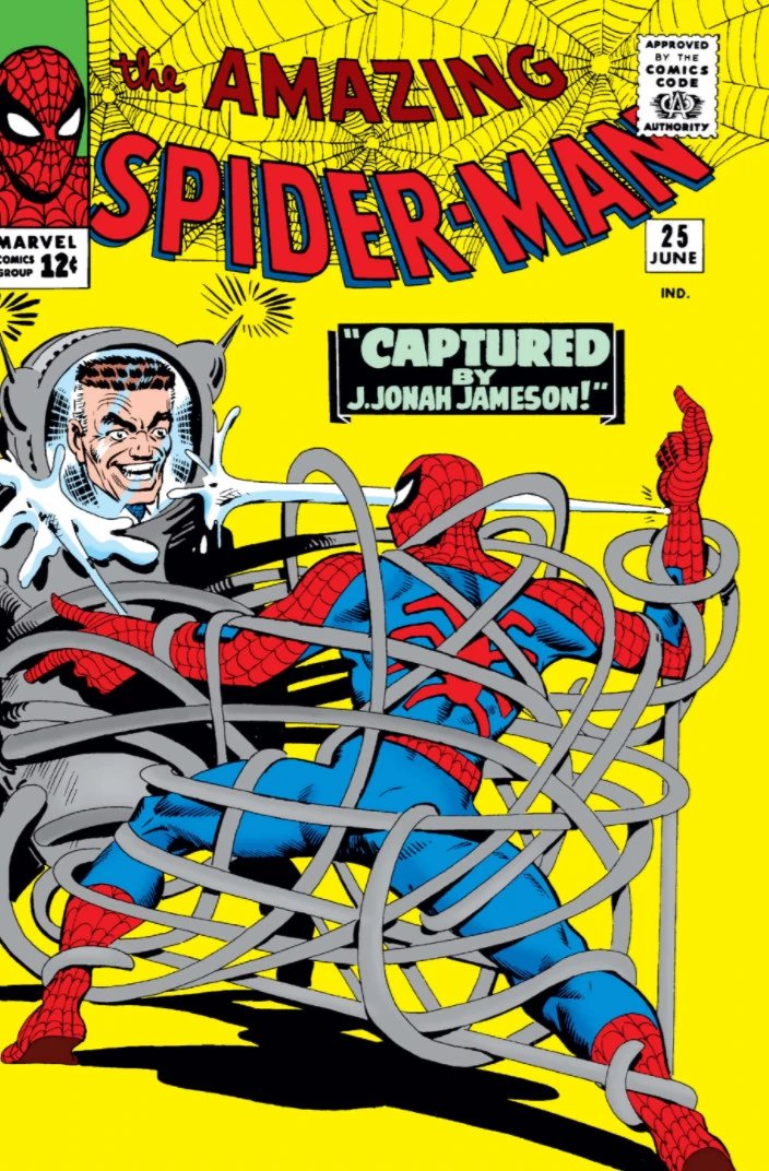 itsOmak_'s tweet photo. acting like jonah didn't do shit similar to this back in the day during the ditko era with the spider-slayer https://t.co/akKy3Zfa6B