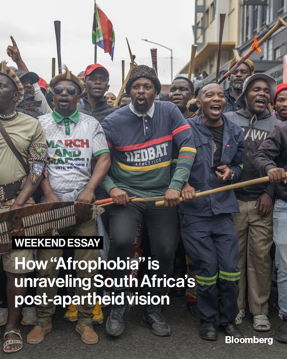 business's tweet photo. South Africa built its post-apartheid identity on pan-African solidarity. A new wave of “Afrophobia” is putting that vision under unprecedented strain. Read more: https://t.co/iM4o3KfOU8

📷: Rajesh Jantilal/AFP/Getty Images https://t.co/dpMAmN7i4U
