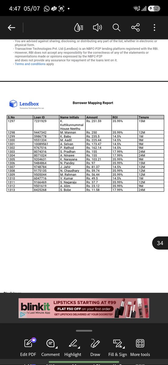 evilj0ker19's tweet photo. @MobiKwikSWAT @lendboxin you are scamming gods 🙌. You have given loans of 12-100rs for 2 years seriously? and that too at 35% interest. And when you have to return money, you are giving peanuts back. And now you changed your UI so that it is much harder to track remaining amt https://t.co/opj87w2eKd