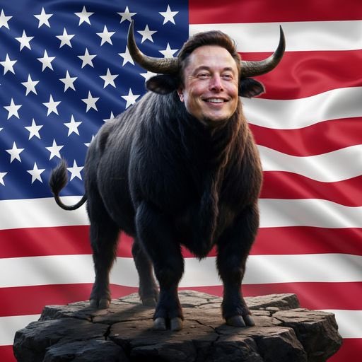 NeTaCrypta's tweet photo. @elonmusk I'm not from America, but you're a cool patriot 🔥

$Elon The Patriotikc Bull https://t.co/ATZsFCE3bO