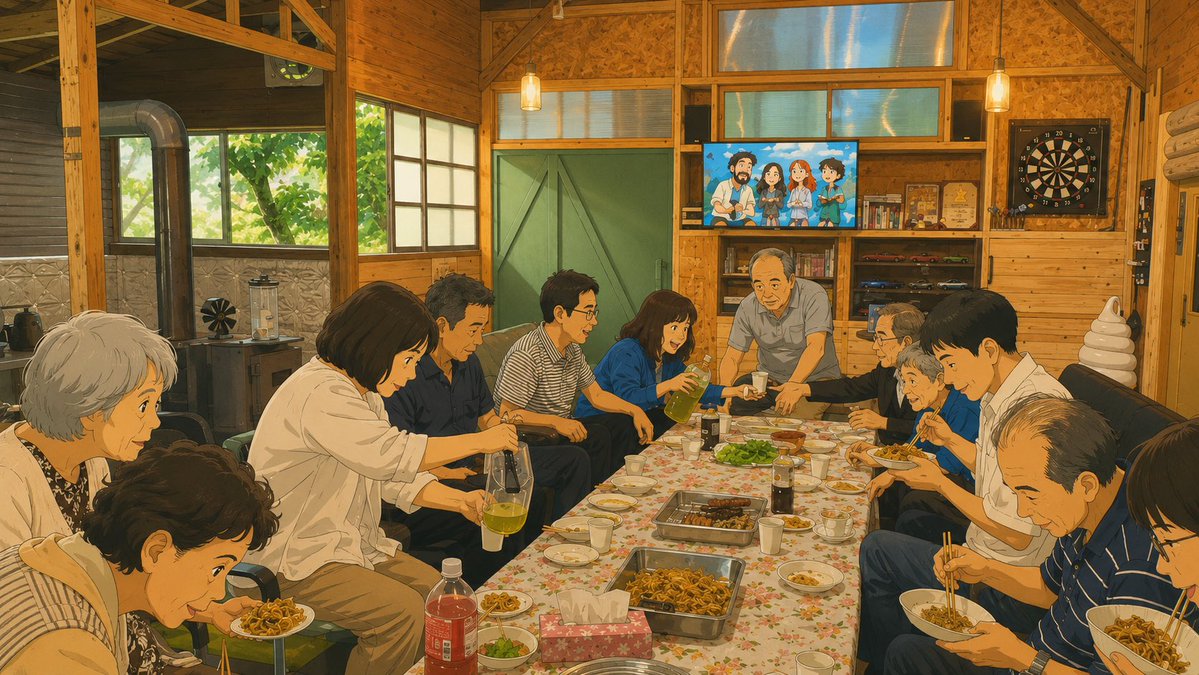 chizu2100's tweet photo. リノベした元お茶工場で、3チーム17人が集まり地域集会を行いました。

11条奉献式、堀会長の話、証、教会長の説教と、心が満たされる一日。そして午後はみんなでBBQ🍖
今回は、長年本部で歩まれてきた先生が解散後に地元へ戻られたことを機にお招きしました。

久しぶりの再会で深い話が聞けました。 https://t.co/7aAoafMEhv