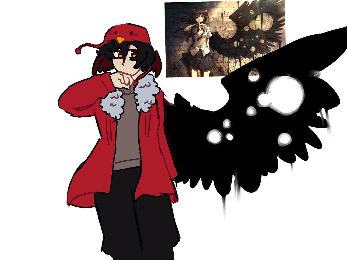 Lovelybirdmc's tweet photo. angel w a shotgun or sum #falconu #falconufanart #strengthsmp https://t.co/FsZVgpsV3z