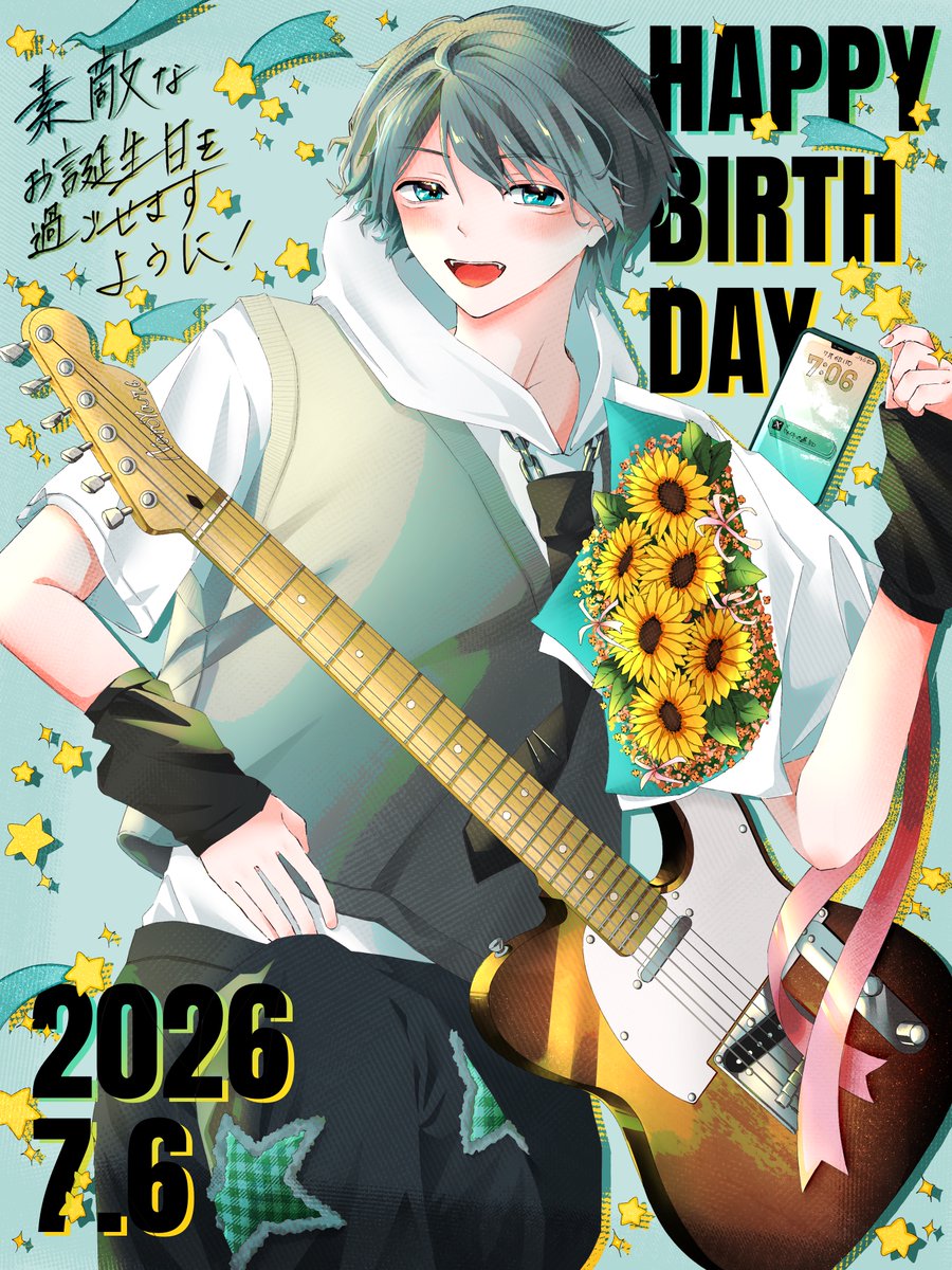 humerongu's tweet photo. お誕生日おめでとうございます㊗️㊗️🎉👏😭
 #なろ屋誕生祭2026
#なろあーと https://t.co/ejPZ8vr2I5