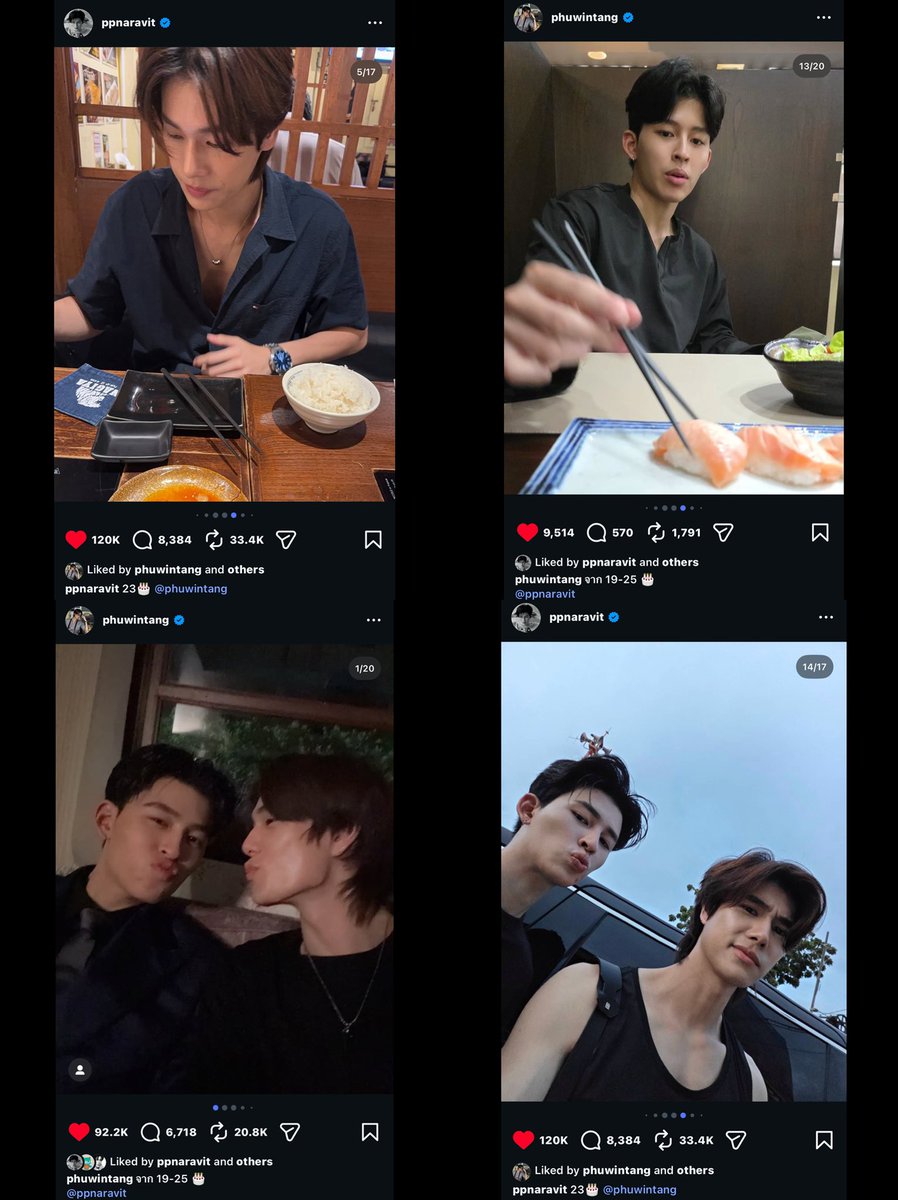 av1tangsa's tweet photo. the amount of lovestagram across both their own birthday posts and for eo’s birthday posts is actually insane omg how can you not say PONDPHUWIN IS DATING https://t.co/LMoQYrtxAj