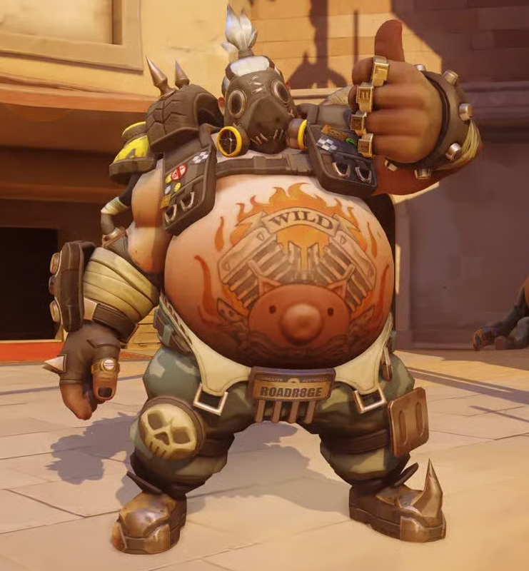 Serphinious's tweet photo. me when roadhog overwatch https://t.co/jEMC5hAHSj