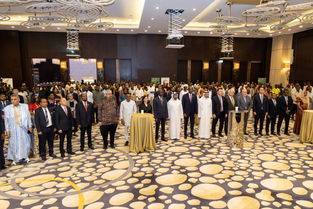 IGIHE's tweet photo. Rwanda’s Ambassador to the United Arab Emirates, John Mirenge, has said the country’s journey is no longer defined by its painful past but by remarkable transformation and resilience. He was speaking in Abu Dhabi on July 4, 2026, during celebrations of the 32nd Liberation Day anniversary hosted at a reception attended by more than 300 guests.

Read more ⤵️🔗
https://t.co/26DnFKT9f6