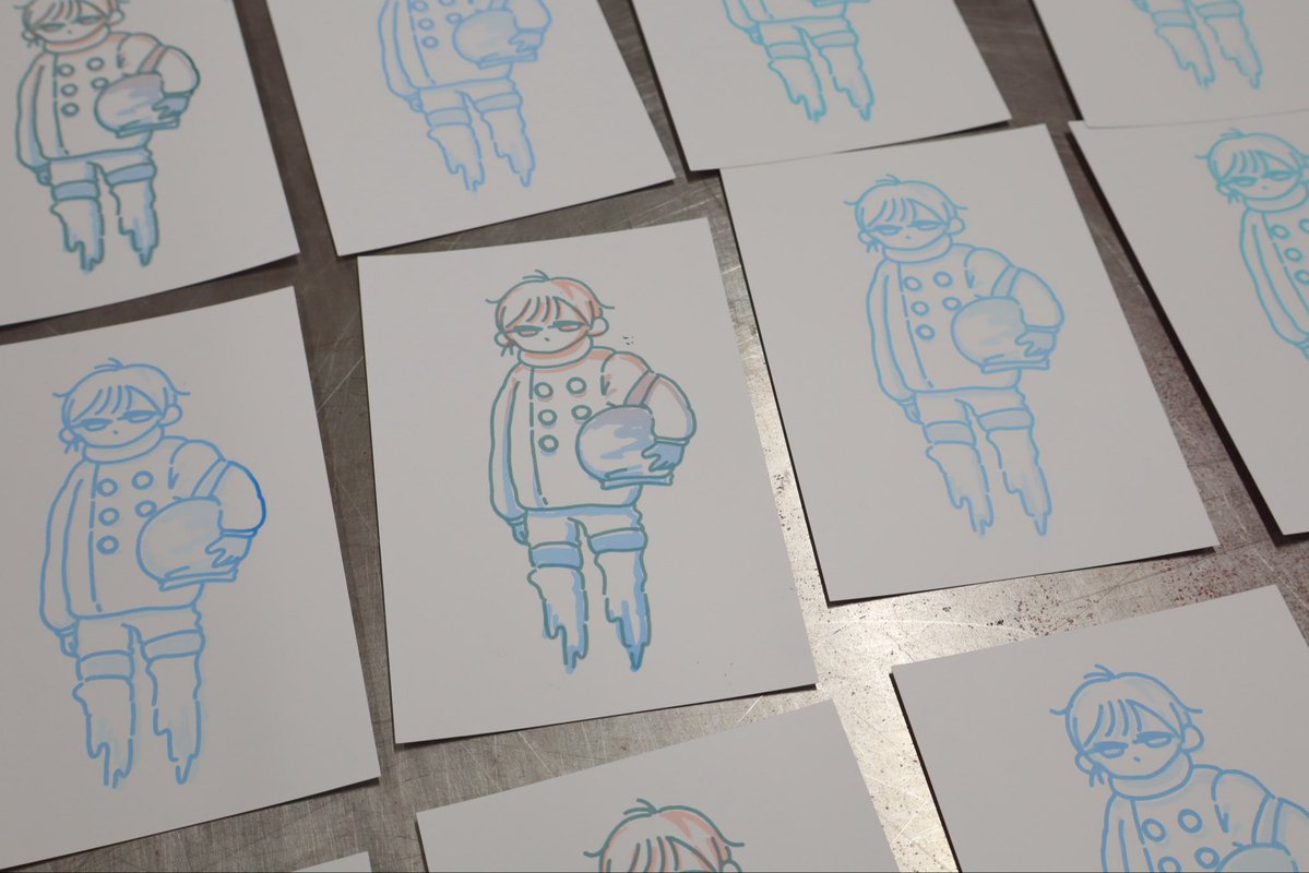 atelier_hiroba's tweet photo. とある日のアトリエレポ🖋️
ポストカードとTシャツに印刷されました🚀🦐
ポストカードはあえてのインクジェットプリンター用で滲みを出されています!
施設詳細(📍神戸市)
https://t.co/5oOPOczZy1
#新開地アートひろば
#シルクスクリーン
#screenprint https://t.co/VoSUjAkpgy