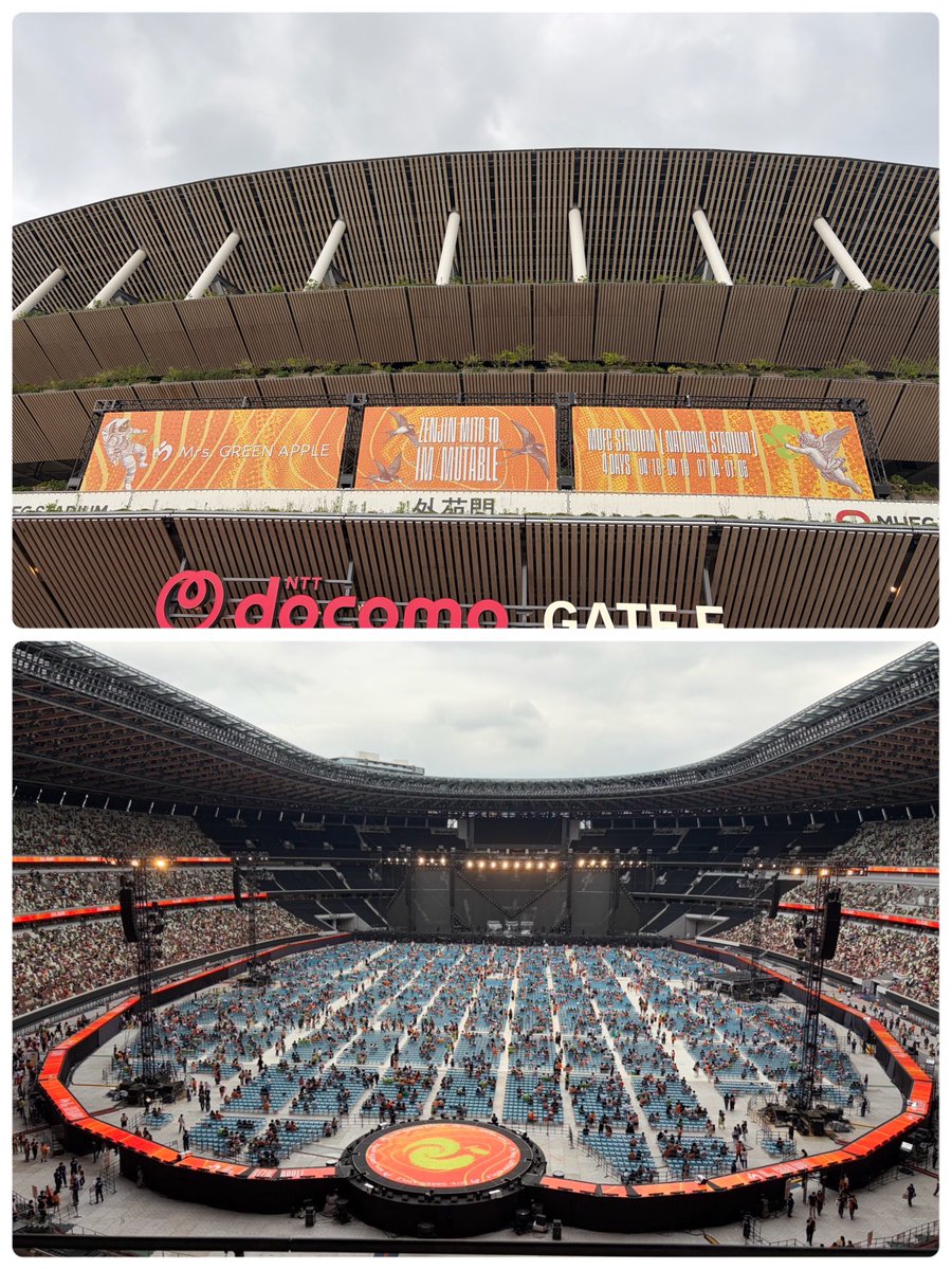 tama_ender's tweet photo. 今日は新国立競技場

#ゼンジン未到とイミュータブル
#ミセス https://t.co/QS7ackett5