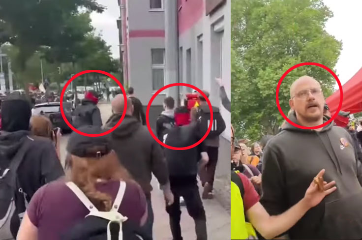 DerDominikCH's tweet photo. @zeitonline «Ohne grössere Zwischenfälle». Ihr linksradikalen Propagandisten mit euren Lügen seid so durch. Wir wünschen den von dem Antifa Mob #Nazifa gehetzten und verprügelten Reportern von Apollo News #ApolloNews Gute Genesung! #Erfurt Hinweise zu den Tätern bitte an die Polizei Erfurt. https://t.co/mjwQl7W7jP