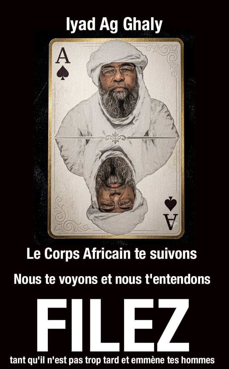 TheAfricaCorps's tweet photo. Iyad, nous te voyons, nous venons vers toi. Nous ressentons ta peur, le monde entier voit ta honte, peu importe tes efforts pour répandre des mensonges.

Bientôt, toi et tous ceux qui sont venus chez nous, vous mourrez, tout comme tes plus proches adjoints sont morts hier. https://t.co/VGxiLNQmik