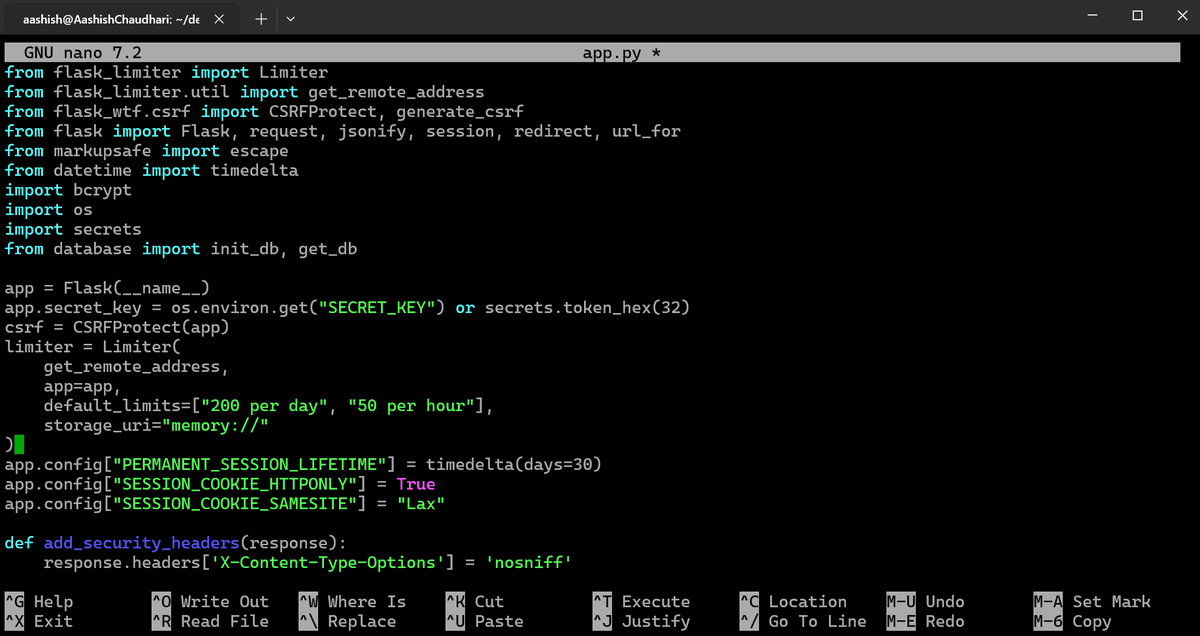 aashishhq's tweet photo. #LSPPDay35 — Added rate limiting to my production app's login and register routes today! 5 attempts per minute on login, 10 per hour on registration. Brute-force and spam protection live 
 @lftechnology #60DaysOfLearning2026 #LearningWithLeapfrog https://t.co/P1PxUXpuyc