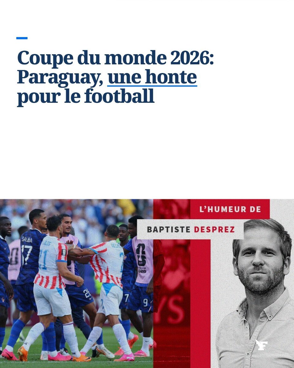 Le_Figaro's tweet photo. Coupables de gestes violents et d’attitudes antisportives, les Paraguayens ont manqué de classe → https://t.co/ur48YBpE3I https://t.co/fe0oWRxcUN