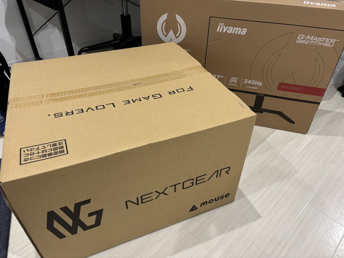 arais0203's tweet photo. ゲーミングPC買ったぞー！！🔥 https://t.co/EoBWoQj6Px