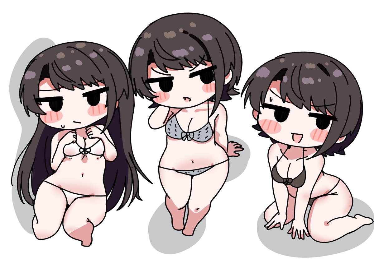 大空スバル 「白・グレー・黒ビキニすばう」|DD🍥のイラスト