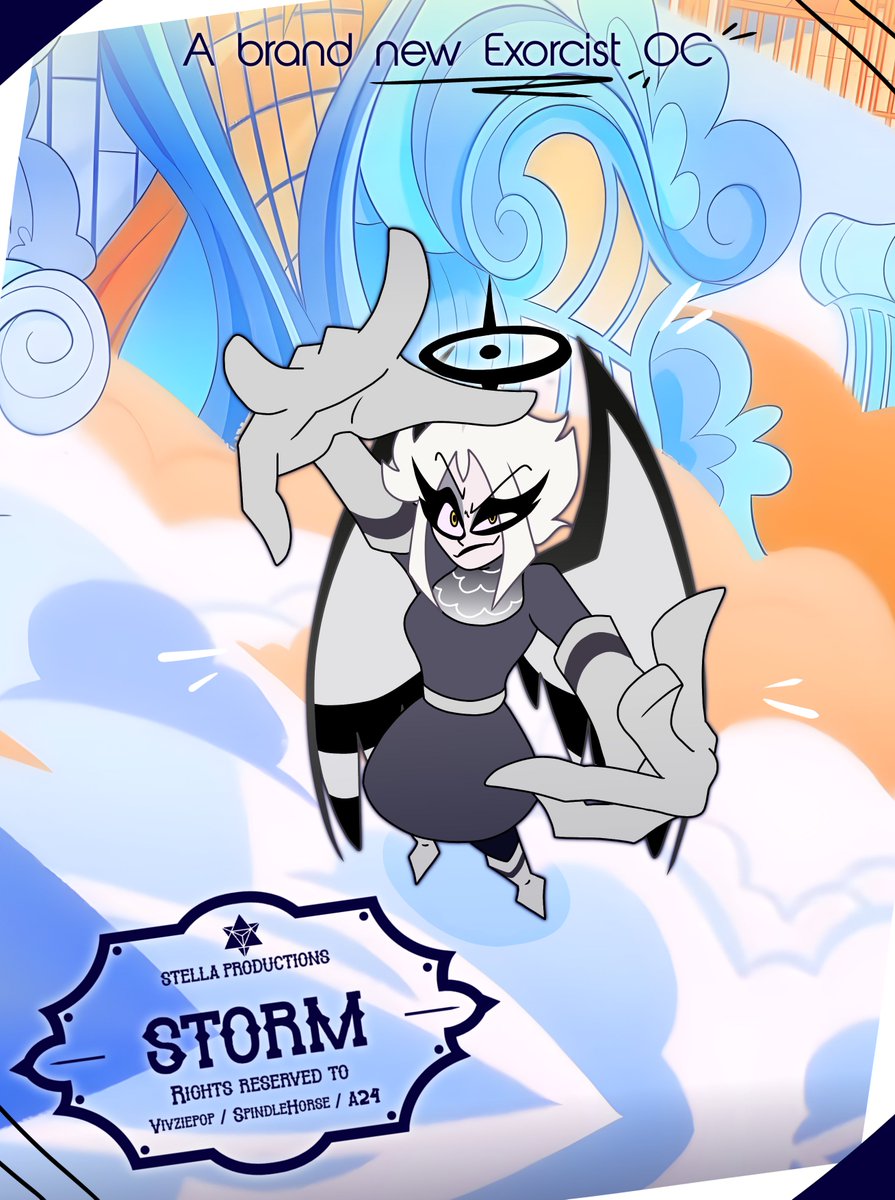 LaCafeteriadeMa's tweet photo. Hey! Cool demon/angel!
Let Storm see your awesome #hellaverse OC!

#HazbinHotel #lute #lutehazbinhotel https://t.co/4ibkMsRff7