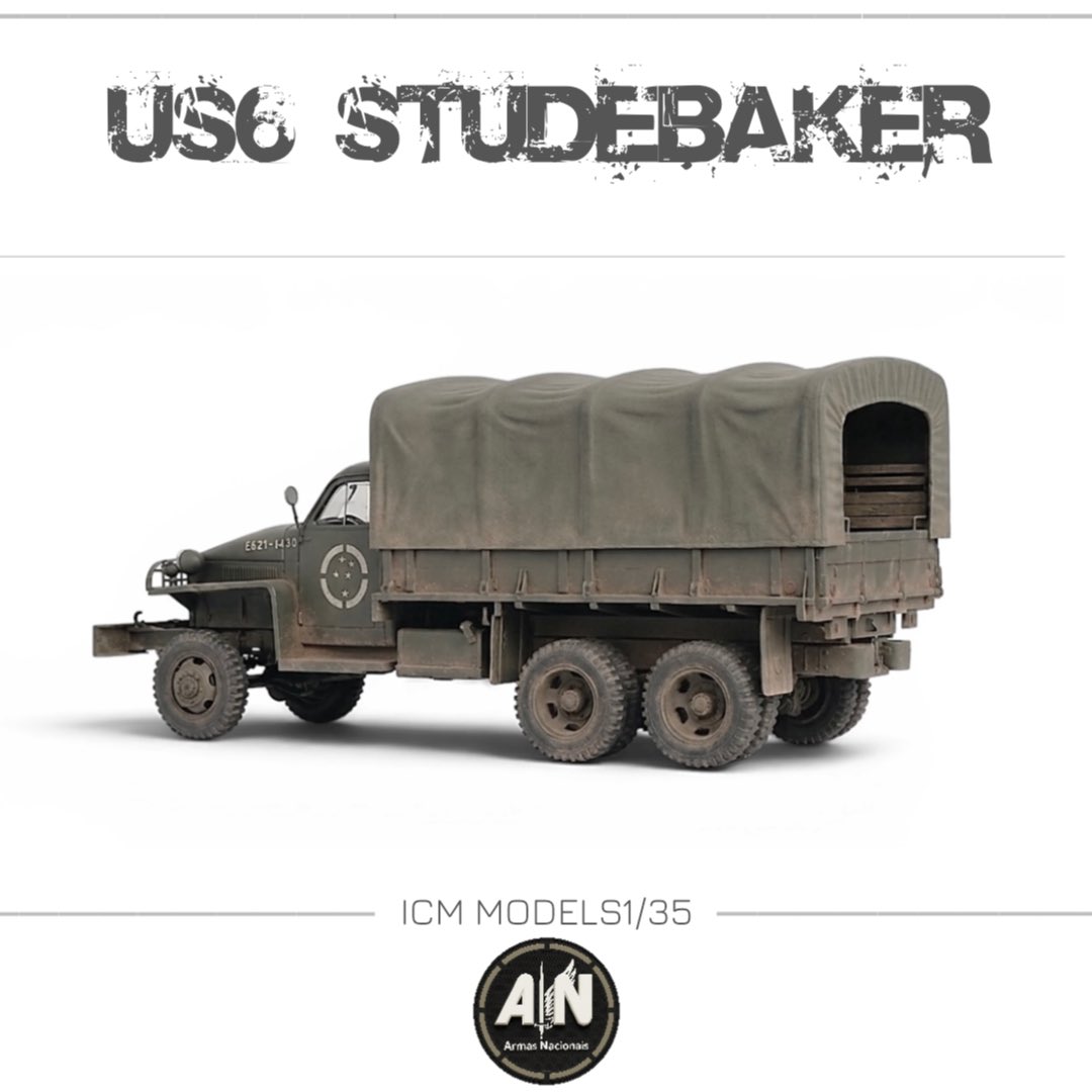MarciusCosta1's tweet photo. US6 G-630 Studebaker (VTNE) - ICM Models 1/35 #plastimodelismo #studebaker #exercitobrasileiro #us6 #militaryhistory. https://t.co/bMspWIcIES