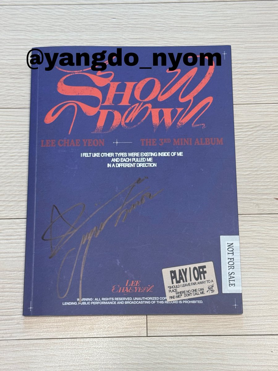 yangdo_nyom's tweet photo. 이채연 쇼다운 돈트 친필 싸인앨범 싸앨 싸인cd 양도

3.0
비매 인증, 택배 거래

wts sell signedalbum leechaeyeon showdown dont don't 

https://t.co/GpPe8mdjkF https://t.co/Vg8rtu0zIB