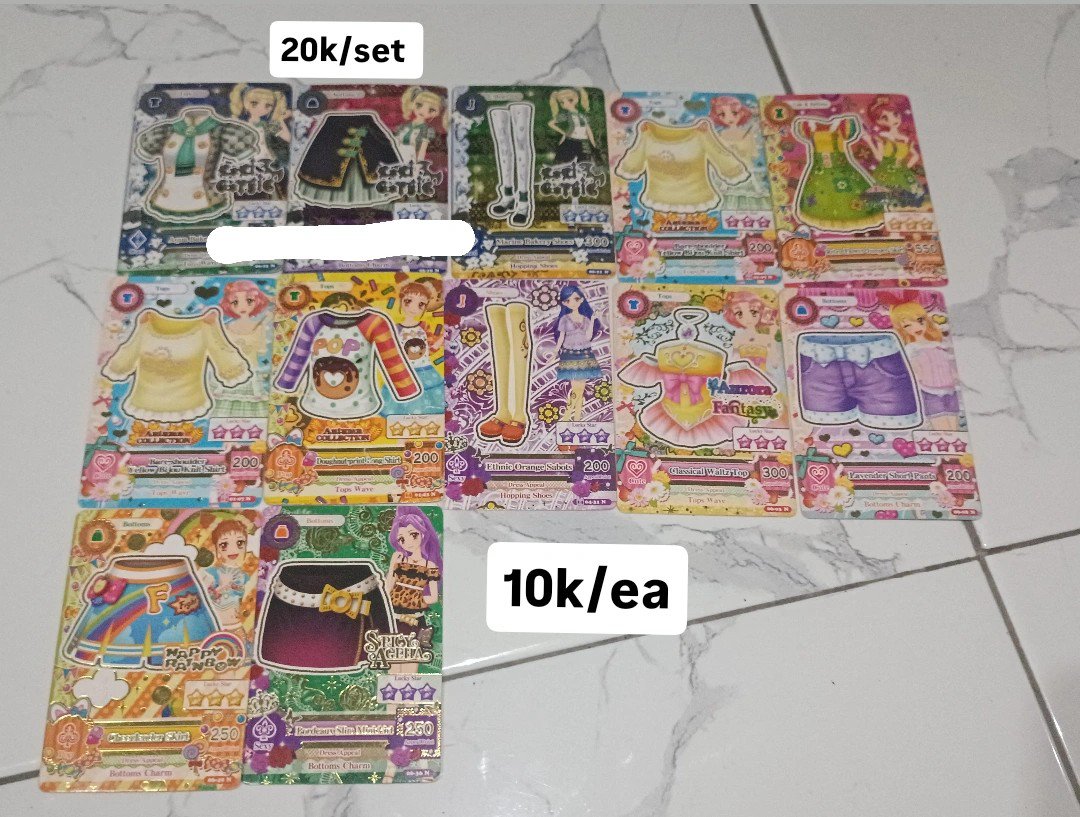 fl3urland's tweet photo. tambahan punya temenku, ada beberapa yg defect (official yaa)

#wts #wtsaikatsu #warungaikatsu #aikatsucard #kartuaikatsu https://t.co/NQszSBnk1q