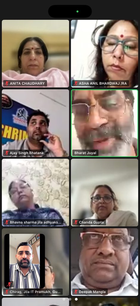 IamKrishanMalik's tweet photo. #BJP4haryana सोशल मीडिया टीम द्वारा V.C. में पंडित दीनदयाल उपाध्याय महाप्रशिक्षण अभियान के #DLP पर ऑनलाइन प्रशिक्षण को लेकर पदाधिकारियों एवं कार्यकर्ताओं का आह्वान किया गया।सभी कार्यकर्ता SARAL ऐप पर अपनी ट्रेनिंग पूर्ण करें।
#BJPHaryana #DigitalLearning #SaralApp #BJP https://t.co/zJAiPJfbZU