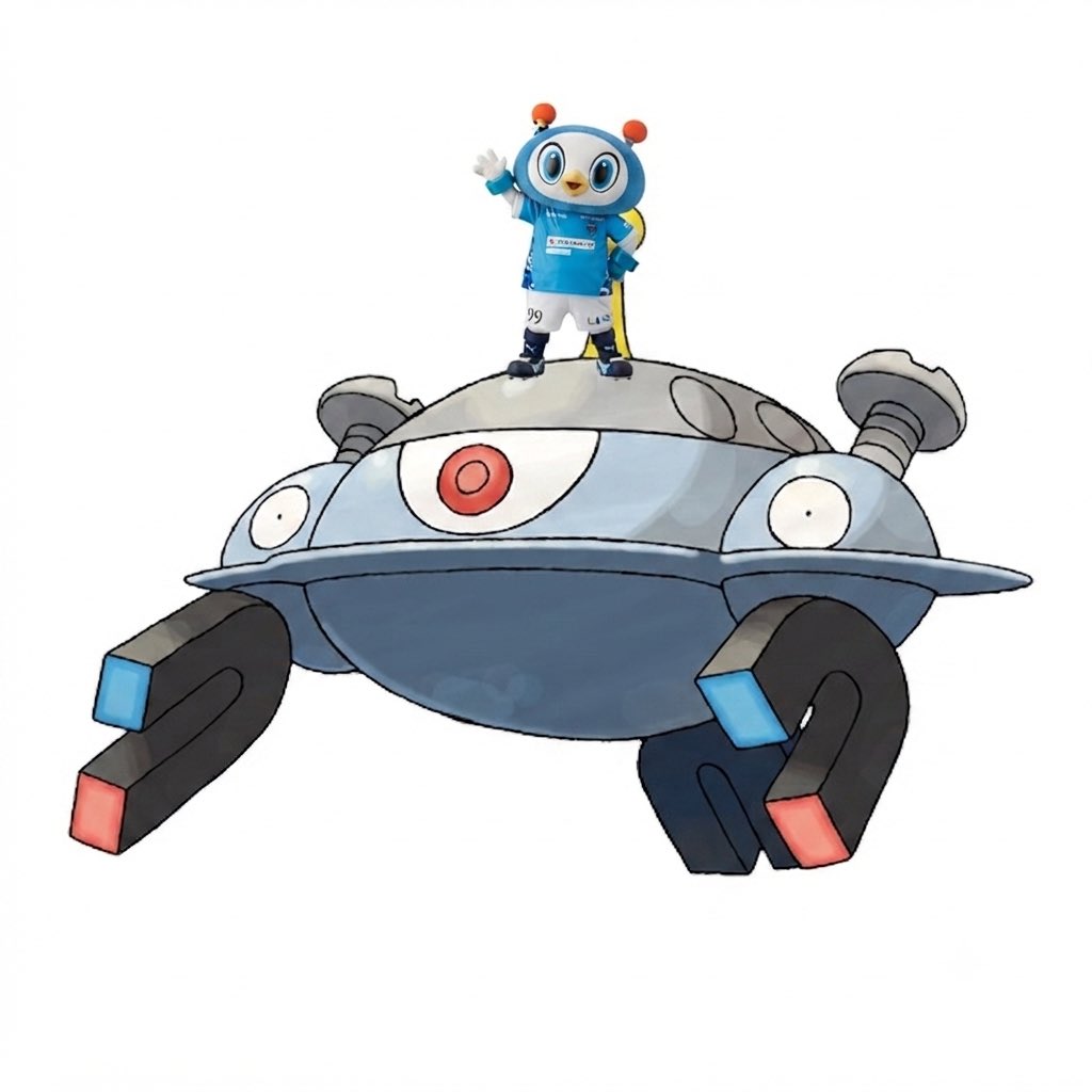 takeshi_yfc's tweet photo. 雑合成
宇宙人が乗るUFO予想でジバコイルやー！

#ポケモンJリーグ 
#yokohamafc  

ホンネは
ゼニガメとかコダックが嬉しいな https://t.co/cC5KvcoVEN