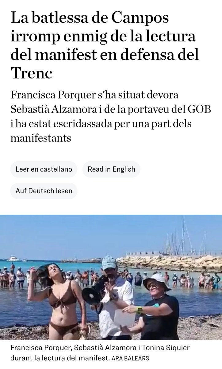 BaltiPicornell's tweet photo. Pots ser l'autoritat d'un municipi, però Mallorca és i serà dels mallorquins, i aquest tros de terra no és només teu. https://t.co/rTMXXzHIIw