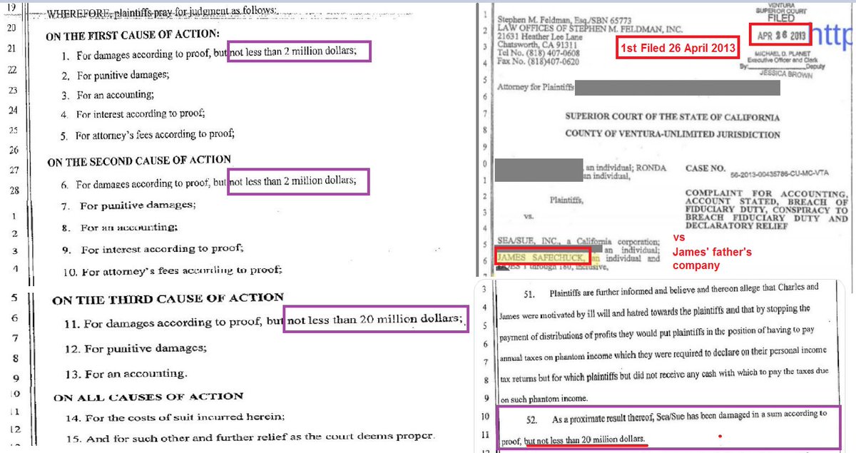 impavidus1's tweet photo. @GoodLionTV ...and LN also didn't tell you that JS joined the $$$$-claim just ONE WEEK after his parents' Co. was sued for $$$$s.  It's always been about getting MONEY. https://t.co/AvK7mdkOiJ