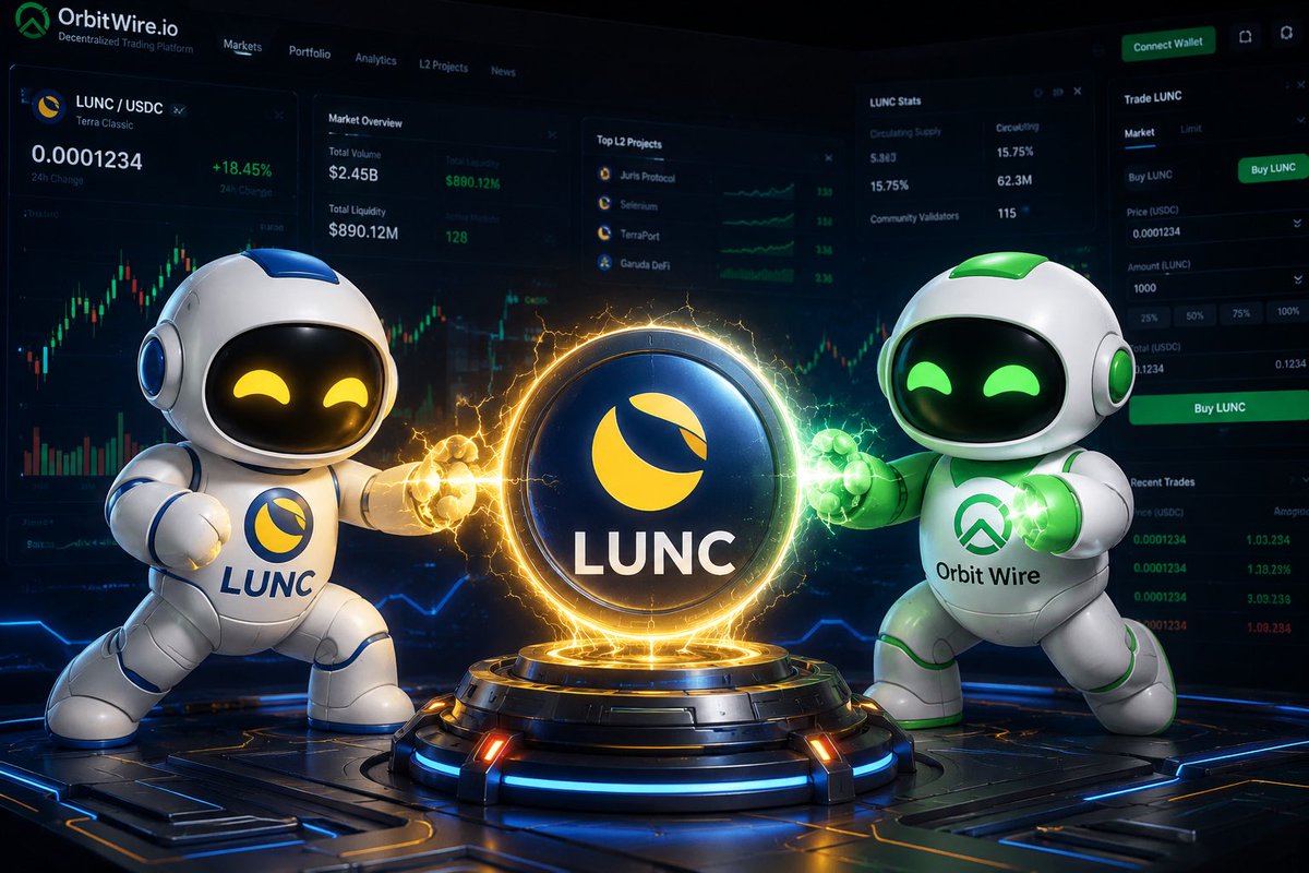 OrbitWire_io's tweet photo. The future of #TerraClassic is powered by builders, traders, and community.
📈 Trade $LUNC and discover the entire Terra Classic ecosystem at https://t.co/fmbkAzmTQA
🚀 Built for the community. Powered by #LUNC.
#OrbitWire #Crypto #DeFi #Blockchain #TerraClassic #TradeLUNC https://t.co/gIkgdTh0VI