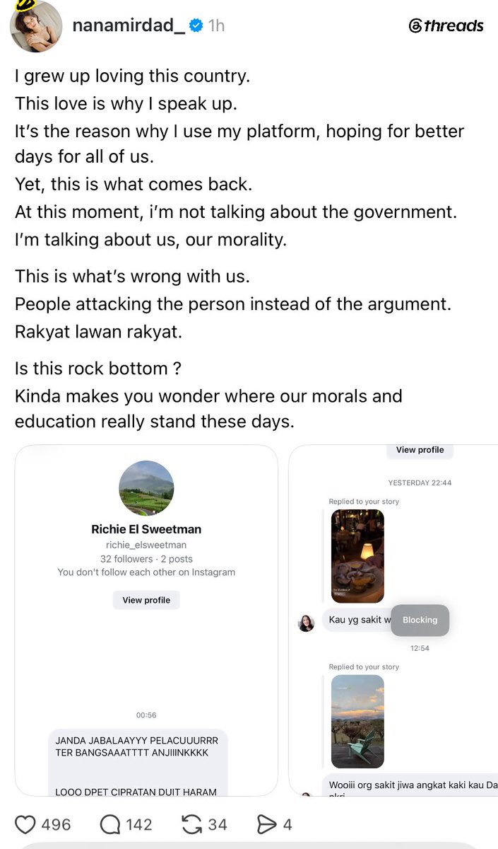 LambeSahamjja's tweet photo. busett ngeri banget ini buzzer 
perihal orang speak up dikit doang 
langsung di giniin coy https://t.co/peYVawZwA4