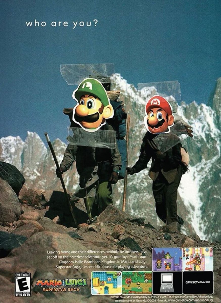 nostalgiaa's tweet photo. Nintendo's "Who Are You" campaign from 2003 https://t.co/i7FGrE5aho