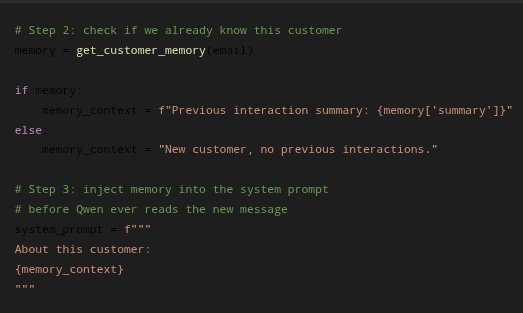whid_369's tweet photo. Most "AI agent" businesses use today have AMNESIA.

Every customer message starts from Zero. No history, no context, no memory of who they are or what they said last time.
🔴 That's not automation. That's a chatbot wearing a customer.

Day 3/11 building Beeleva https://t.co/s84NydcOTz