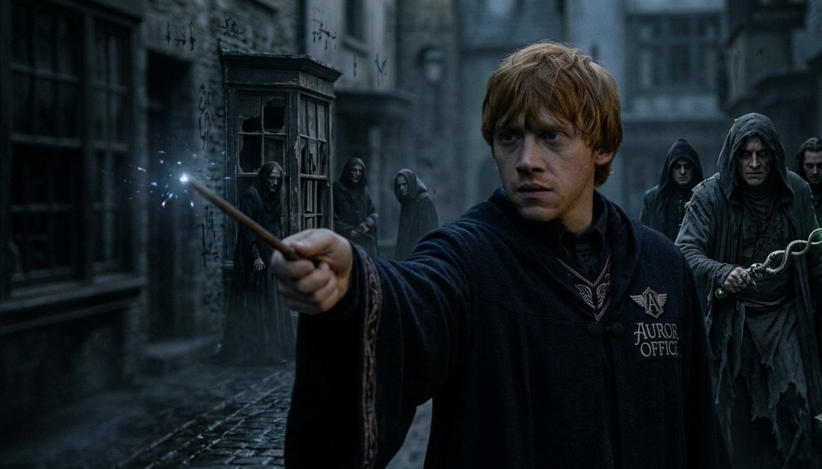 wizardworldtr's tweet photo. Ron, Hogwarts savaşından sonra Harry ile birlikte Seherbaz oldu. İki yıl boyunca sağ kalan ölüm yiyenleri avladılar. Ancak bir süre sonra Ron, sürekli tehlike altında olmaktan sıkıldı ve seherbazlığı bıraktı.“Weasley” şaka dükkanına ortak olarak daha eğlenceli bir hayatı seçti. https://t.co/rNPLtVe6CJ