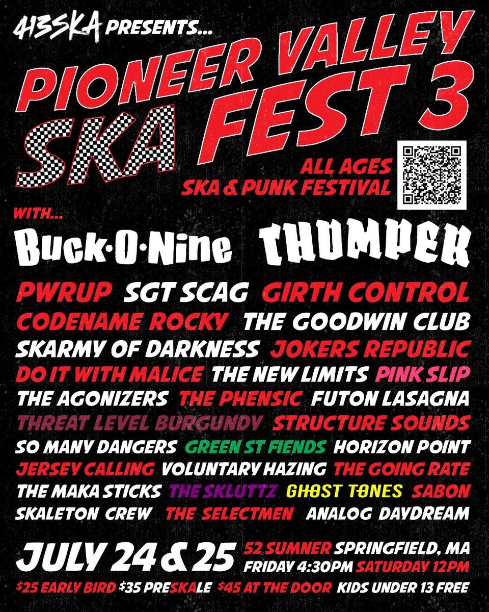 Skarmy_darkness's tweet photo. PVSF3 is almost here!!
July 24 & 25th 2026!
The pioneer Valley Ska Fest in beautiful Springfield, MA!
Tickets are going quickly!!!
Get yours NOW from @413ska!!!
#skarmyofdarkness #ska #punk #skapunk #bingewatching
(Photo: The Shed! Palmer, MA! November 2004!) https://t.co/TfTmM1C7oM