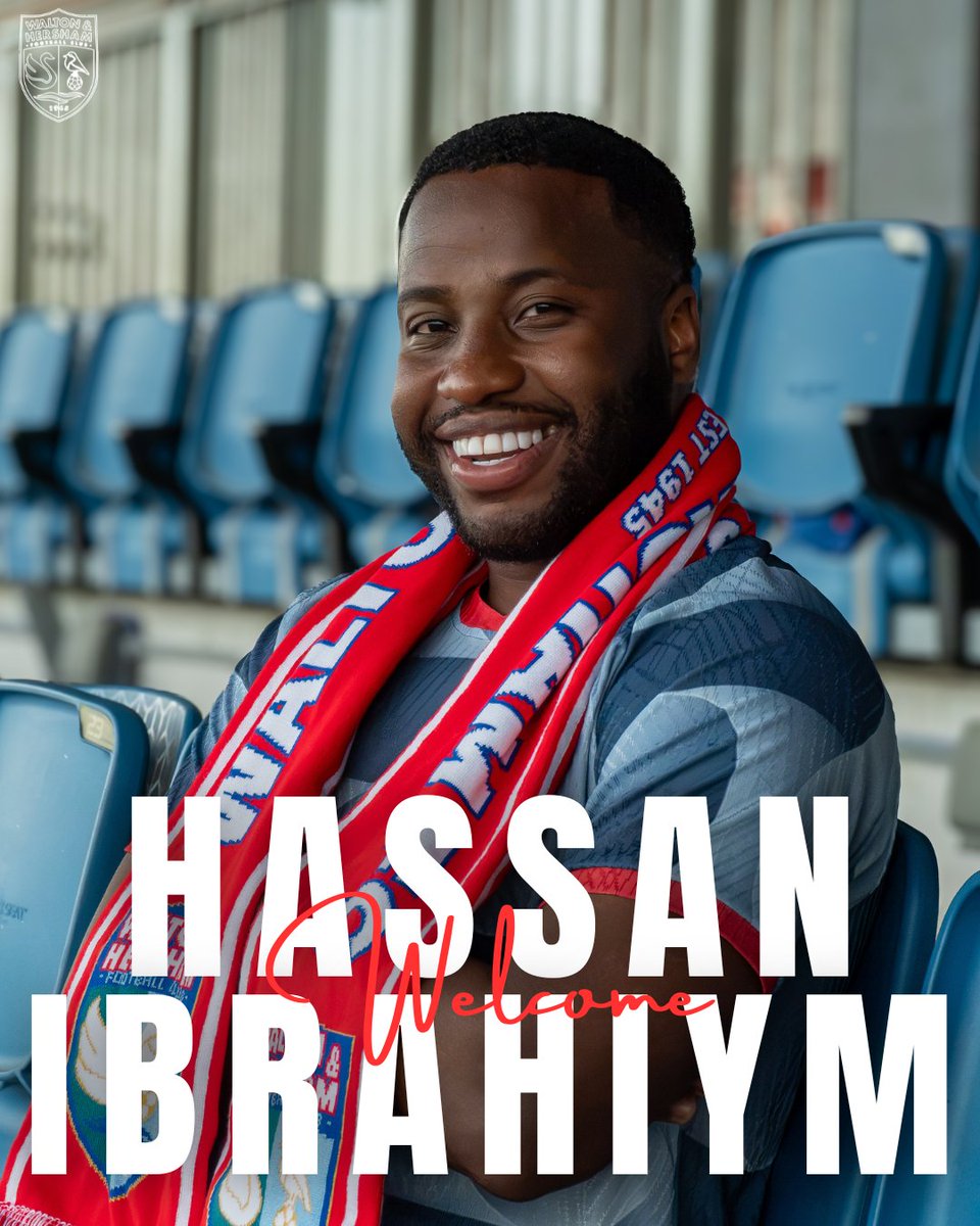 waltonhershamfc's tweet photo. ⚠️ TRANSFER NEWS! ⚠️

A huge welcome to Hassan Ibrahiym! 🦢

Hass has the ability to play in midfield and defence so will play a key role in the upcoming season.

We can't wait to see him in action. 💪 https://t.co/NNeHtzkelS