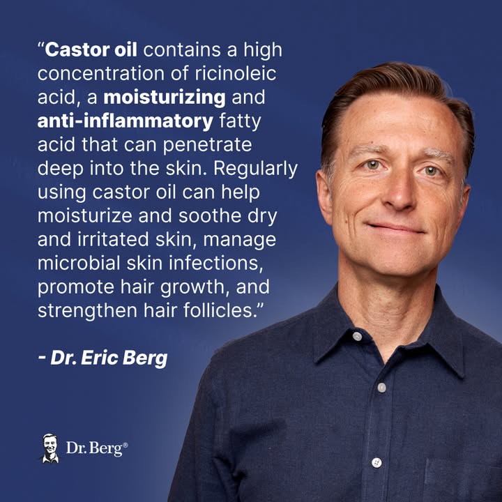 dr_ericberg's tweet photo. Castor oil has been used in traditional medicine for over 4000 years!

Known for its thick consistency and distinct, slightly nutty aroma, it has been linked to various potential health benefits and has a long history of use as a hair and skincare product.

When applied regularly, castor oil can leave skin and hair feeling smooth, nourished, and hydrated, making it a valuable addition to natural beauty routines.

Dr. Eric Berg, DC, not MD; information only