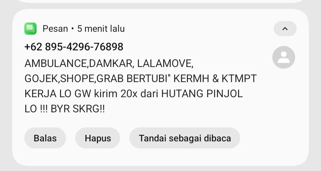americhanoo_'s tweet photo. Saranku jangan pernah pinjol guys ‼️ Temenku sampe dikirimin paket COD banyak ke kantornya dan berujung di pecat 🥺 https://t.co/GomjgpNl2M