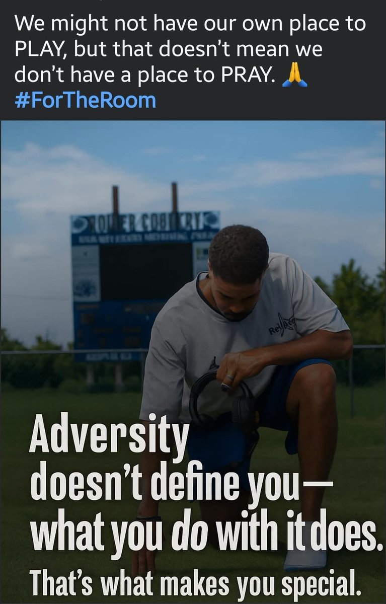 LeaneBeckey's tweet photo. We may not have our own place to PLAY right now, but we still have a place to PRAY. Year 2 without a home field but adversity will not define Roller Football.We adapt.We work.We stay together. We keep showing up.
#FN5GL
#ENTRY
#RollerNation https://t.co/O9LMVpp8Os