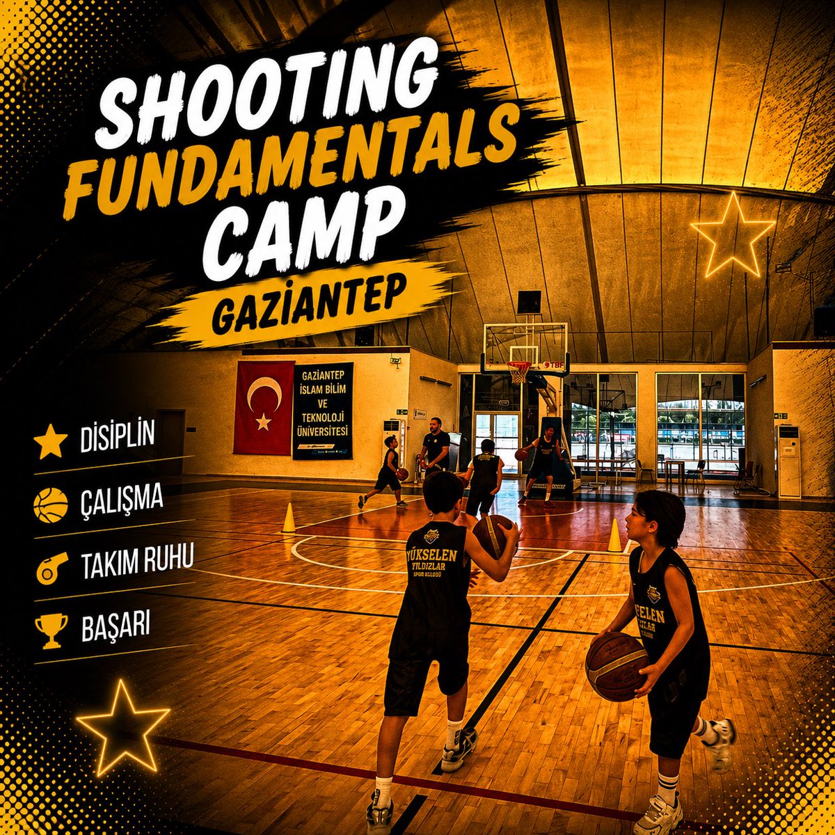 yybasketbol's tweet photo. 𝐒𝐡𝐨𝐨𝐭𝐢𝐧𝐠 𝐅𝐮𝐧𝐝𝐚𝐦𝐞𝐧𝐭𝐚𝐥𝐬 𝐂𝐚𝐦𝐩 𝐆𝐚𝐳𝐢𝐚𝐧𝐭𝐞𝐩 🟡⚫️💪🏻 https://t.co/UJjnuuPLnG