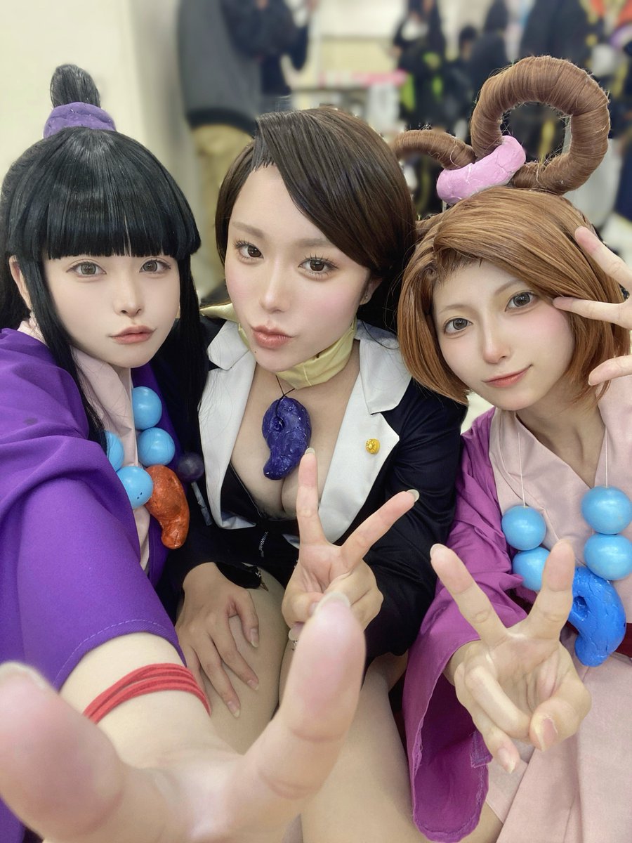 kot1752's tweet photo. cos｜逆転裁判 #アコスタ池袋 
綾里真宵

昨日ー❣️きおたBDSP（バースデースペシャル）1日目、綾里併せ😻💖 2人ともありがとう 愛している また付き合ってください https://t.co/xJIDTm2032