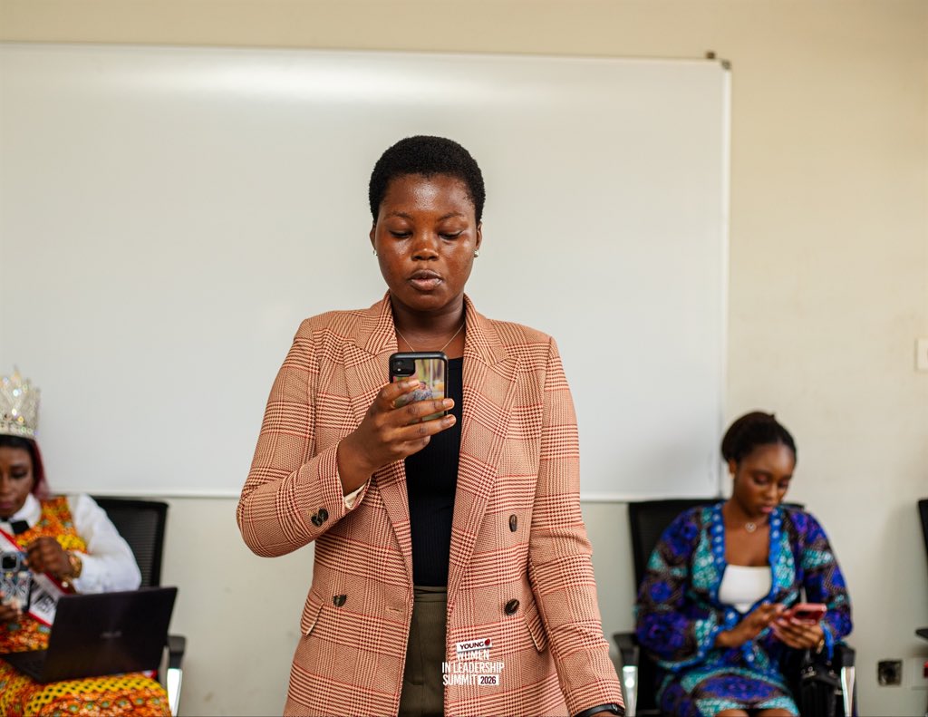 FavouredEcca's tweet photo. On 18th June, I had the honour of representing Miss Agnes Atto Aggrey, Founder of ThisGirlCan Foundation at the Young Women in Leadership Summit organized by the Faculty of Social Sciences Women's Commissioner.

Grateful for the opportunity to speak on leadership and purpose. https://t.co/nzpoExvUng