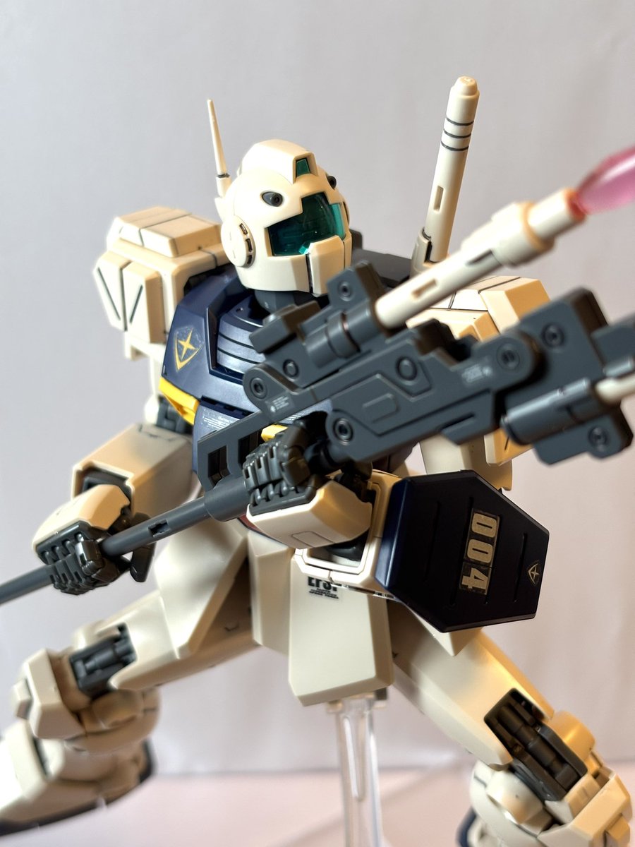 MGジムⅡセミストライカー完成しました🔨 軽装で長い槍を持っていて