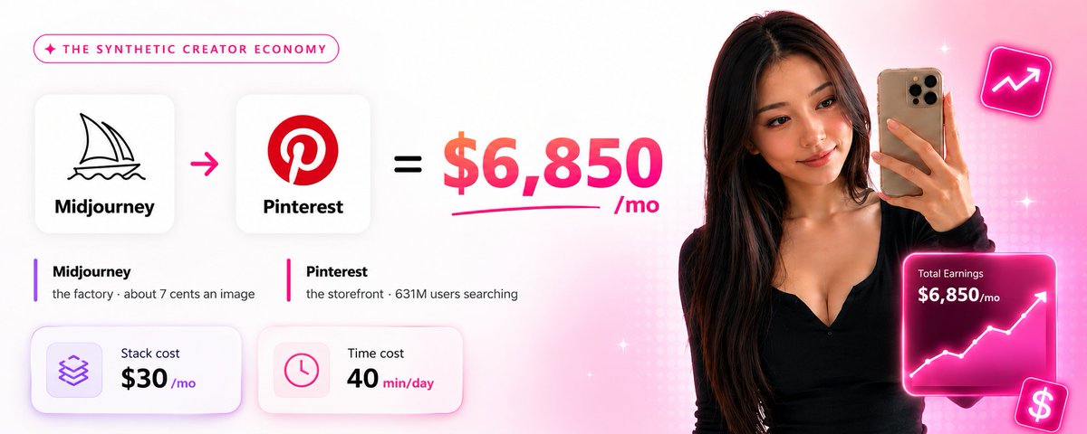The Two-App Stack: $6,850 a Month from Midjourney and Pinterest