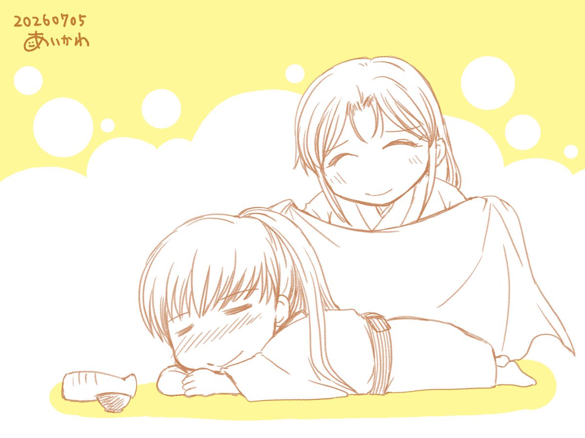 eemmii_noji's tweet photo. 今日の大河のノッブと兄者も酒飲んで寝とったね
ドラマ見る前に描いてたから偶然だよ https://t.co/Q70LQXP9SB