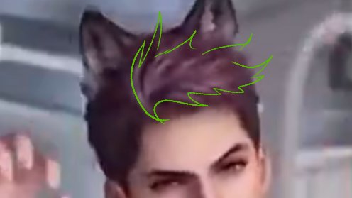 Fayumerii's tweet photo. Nothing....just crying at how if you shape block his hair, it resembles a Wolftail 
I love his design so much TT a TT
#BringValkoBack #KeepValkoAlive #Valko https://t.co/ArKdmjn9wK