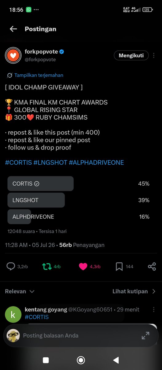 sno0pyyyyy's tweet photo. @forkpopvote #CORTIS https://t.co/Qm5eqRKYrt