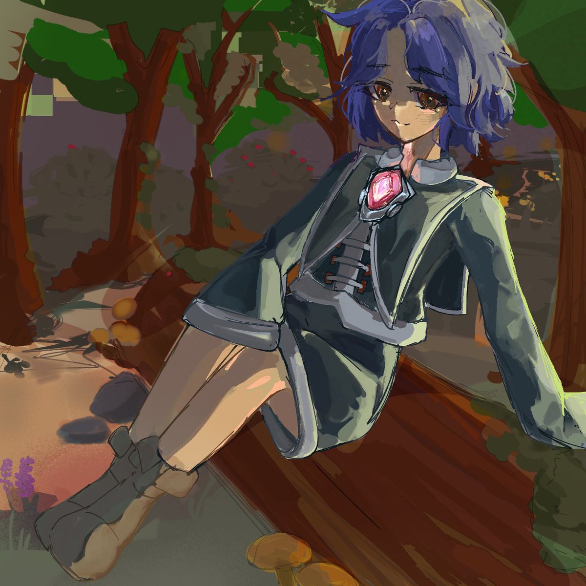 QTrashca's tweet photo. So I tried a different way of shading, made a colored sketch and then drew on top of the colored sketch, probably will try that method again sometime later

Anyway, Tsih drawing (: 

#100oj #100orangejuice https://t.co/EMGdk9mnZx