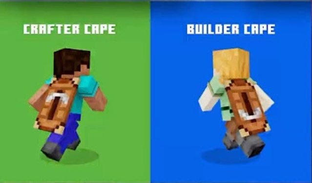 ibxtoycat's tweet photo. This is literally just the 2 most recent Minecraft capes https://t.co/PFn47xCShv