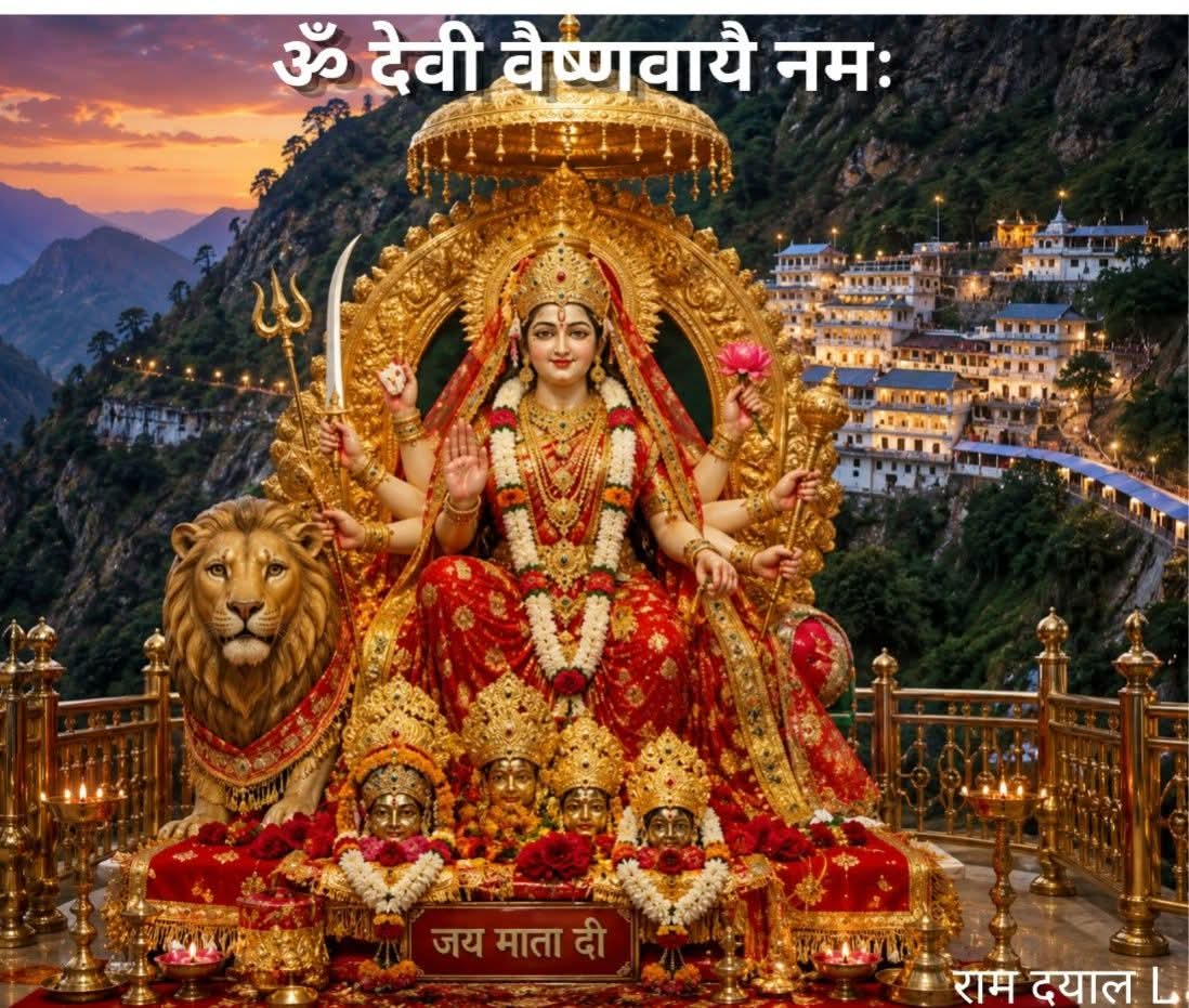 RamDayalBaldi's tweet photo. ॐ देवी वैष्णवायै नमः 🚩

#vaishnodevi #vaishnodeviyatra #vaishnodevimandir #Ramdayal https://t.co/L7muxFYsMi