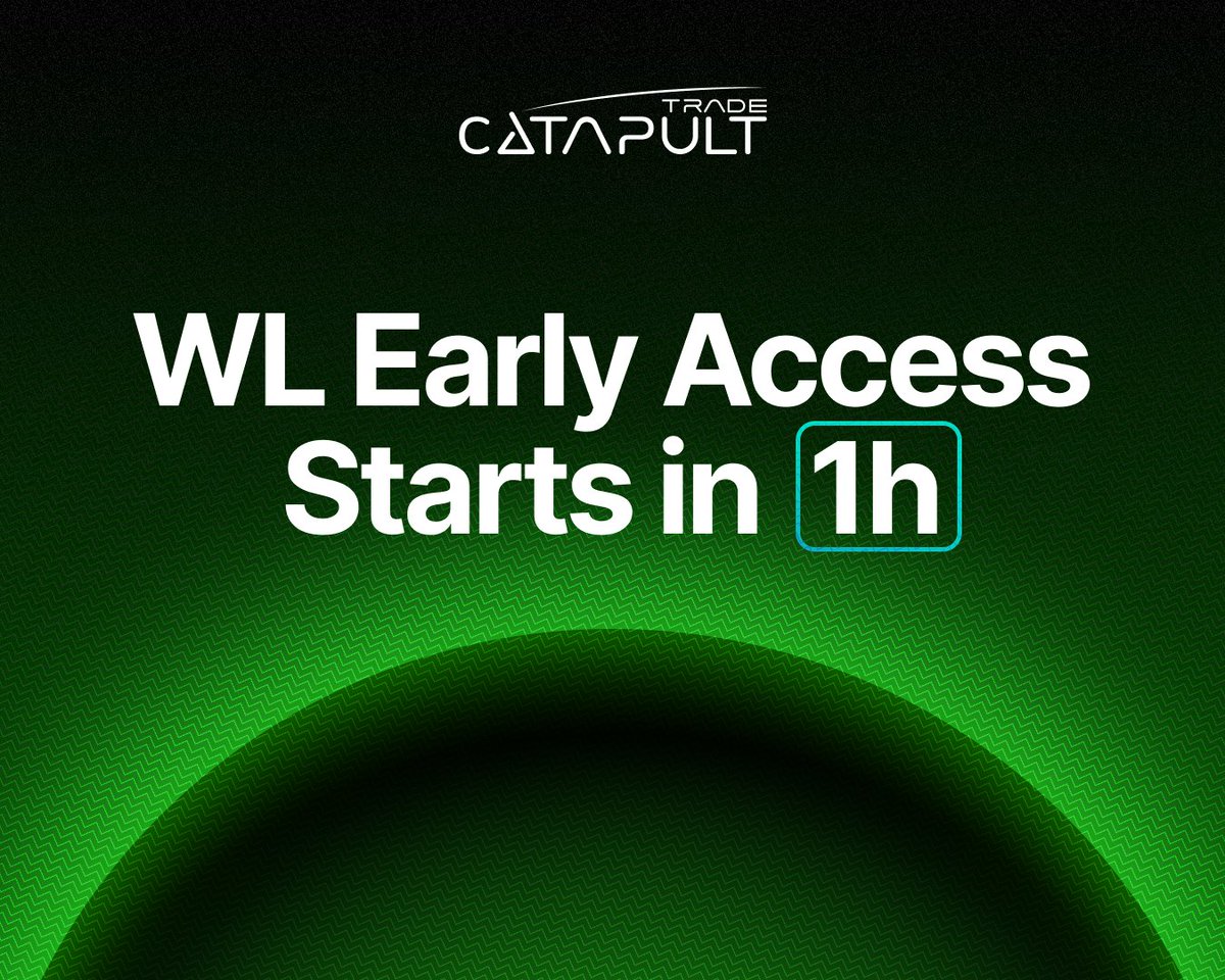 letsCatapult's tweet photo. Whitelist Early Access| 1 Hour Left | $PULT Public Sale

Doors open in 1 hour, at 14:00 UTC, full day before the Public Sale opens to everyone. $PULT enters at $0.06 per token, a $60M fully diluted valuation on a 1B total supply. There is no cliff or vesting: your allocation is fully claimable on TGE.

Team and Ecosystem stay locked past TGE, which keeps circulating supply at 37.85% of total at launch. Exchange listings are targeted for Q3 2026.

$PULT funds buy & burn from real platform revenue.

Register: https://t.co/0JfDGLs9Fw

Deploy funds on the platform beforehand, so you can get your $PULT quickly, without the on-chain congestion.

$PULT